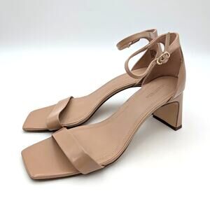 Nordstrom Naiomi Ankle Strap Heel Sandal Women's Nude Size US9M EU39